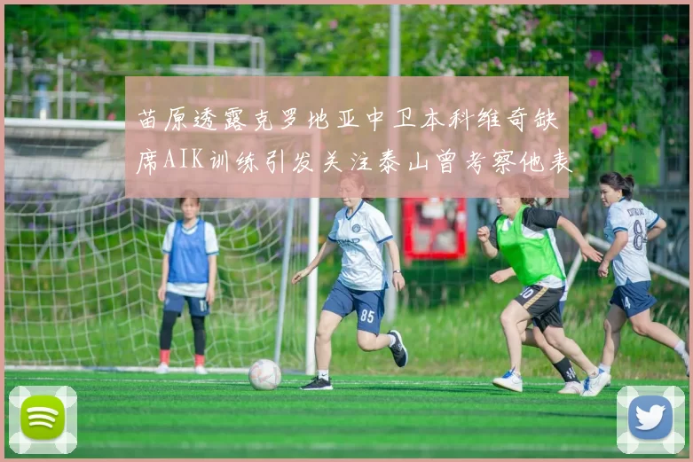 苗原透露克罗地亚中卫本科维奇缺席AIK训练引发关注泰山曾考察他表现
